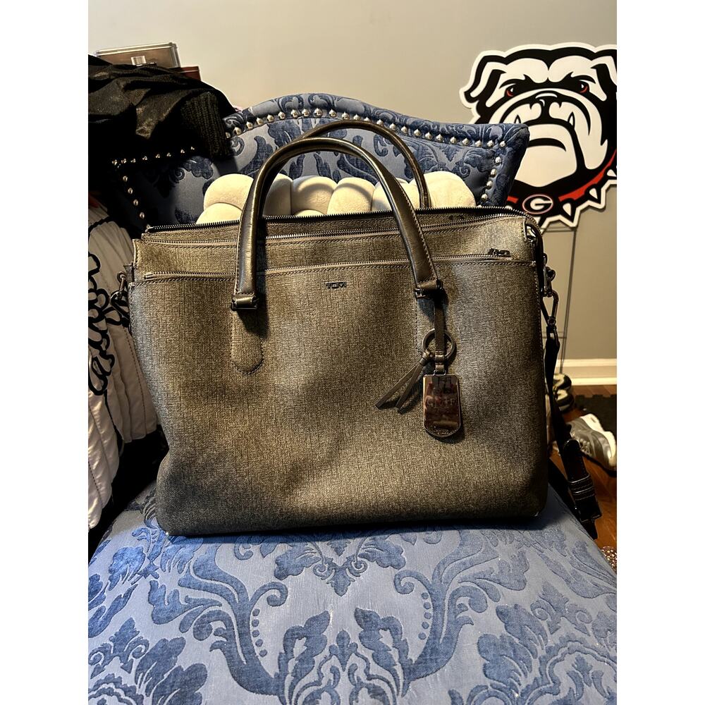 Tumi Stanton Nia Commuter Briefcase in Earl Grey